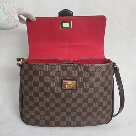 Auth Louis Vuitton Damier Ebene Besace Rosebery And Zipper Wallet Bundle - Picture 9 of 16